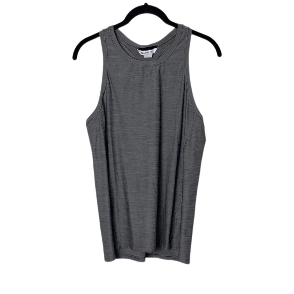 Athleta Ultimate Train Tank Top Women's size small Heather Gray racerback